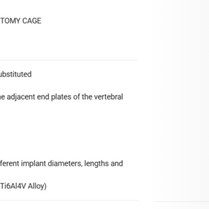 Χ-MESH CORPECTOMY